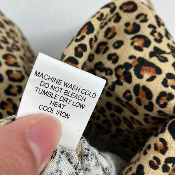 Kendall & Kylie Pacsun Linen Blend Leopard Bodycon - Picture 8 of 9